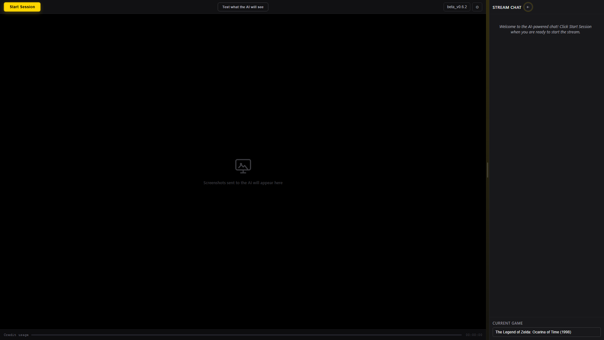 Not Real Live desktop app showing the stream preview and simulated stream chat.